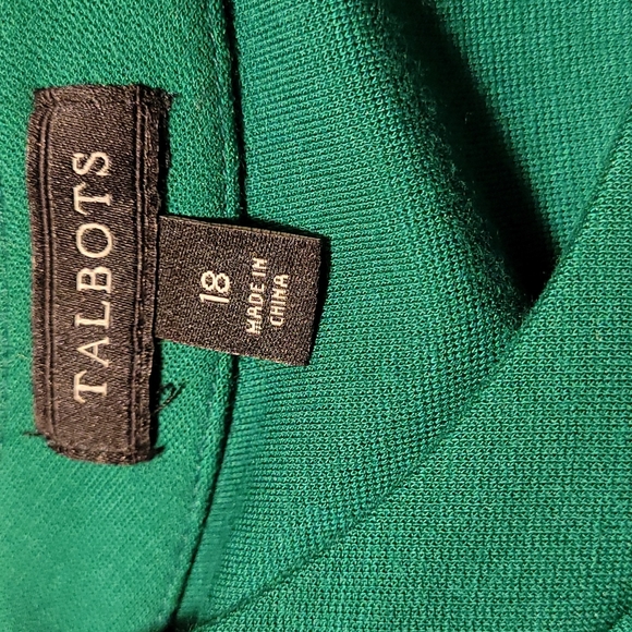 Talbots plus size 18 Emerald dress - Picture 8 of 11